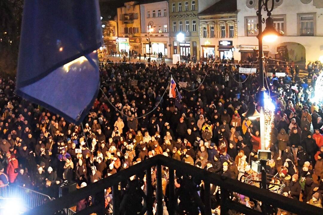 Foto: Opozičné protesty Zastavme ich vo štvrtok pokračujú aj v Košiciach