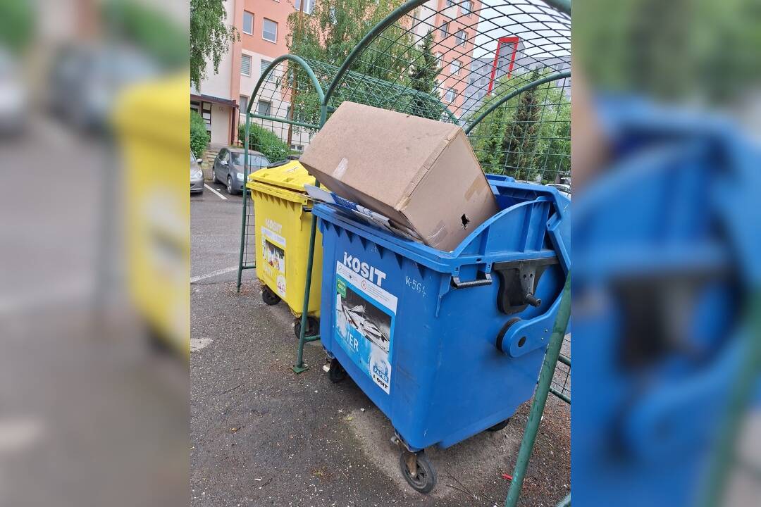 Foto: Separovanie po košicky. KVP-čkári sa hádajú kvôli kartónovej krabici