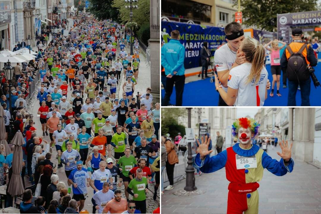 FOTO+VIDEO: DJ či klaun na trati, slzy, smiech, krv aj pot. Košický maratón odhalil tie najkrajšie emócie