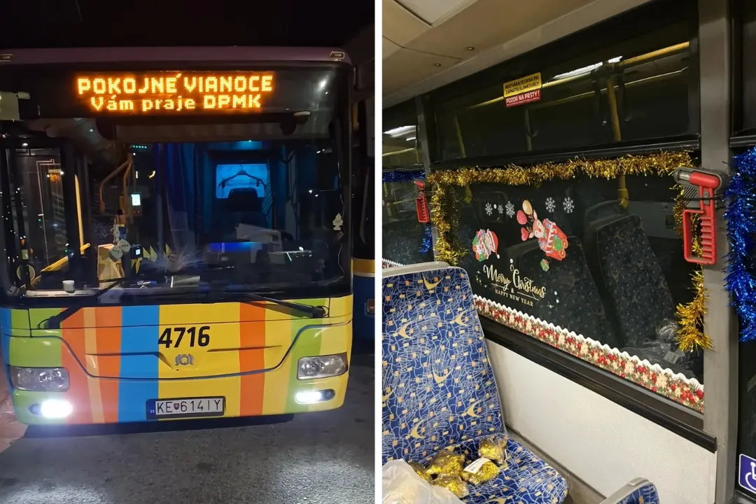 VIDEO: Košickí vodiči premenili svoj autobus na Vianočný expres. Chcú priniesť pokojné sviatky k tým, ktorí sú sami