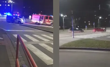 VIDEO: V Košiciach došlo večer k zrážke áut, zasahovali hasiči aj policajti