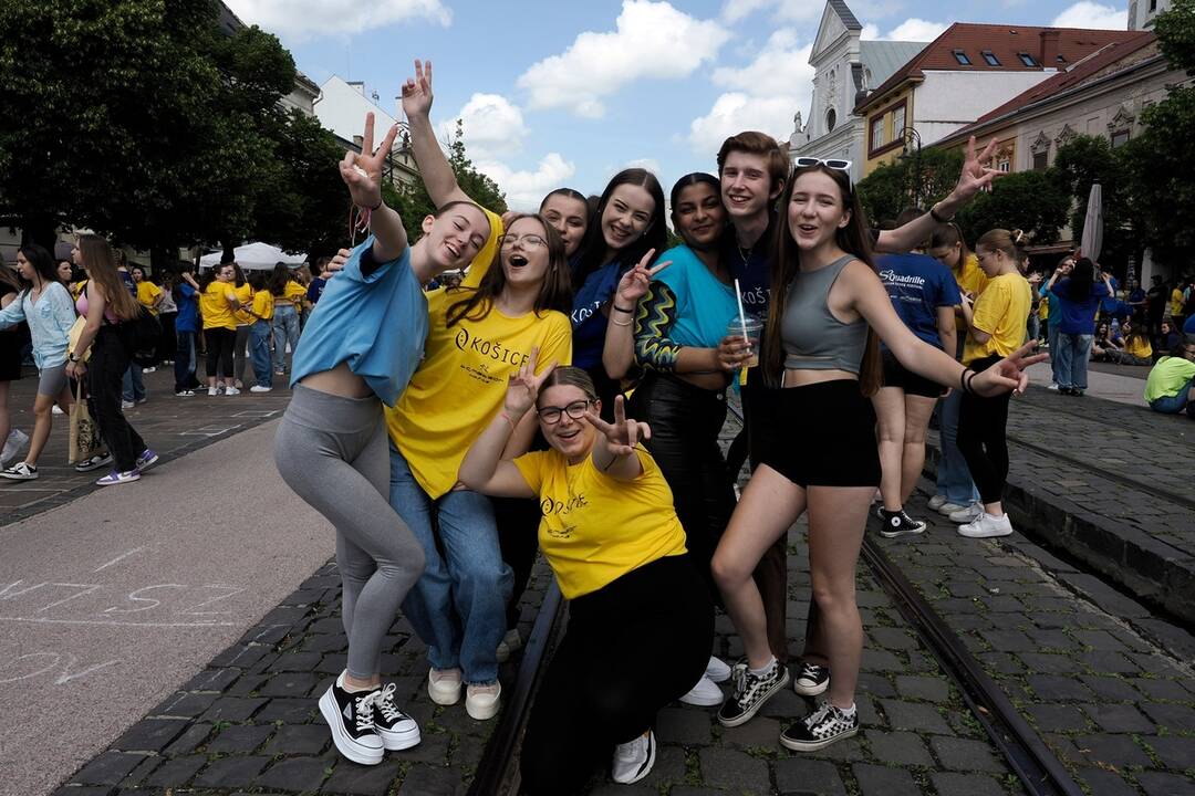 FOTO: Košická Hlavná ulica sa roztancovala v rytme štvorylky, foto 4