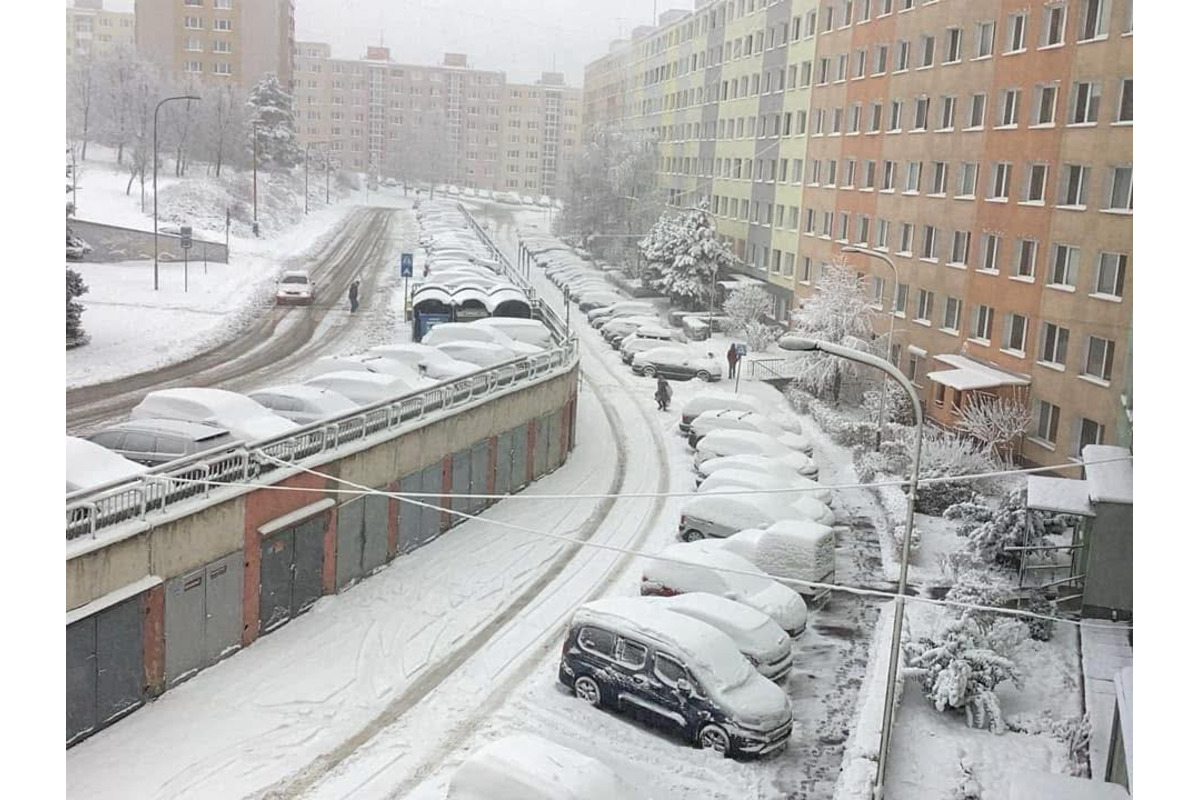 Košičanov na nový rok prekvapila poriadna snehová nádielka, foto 2