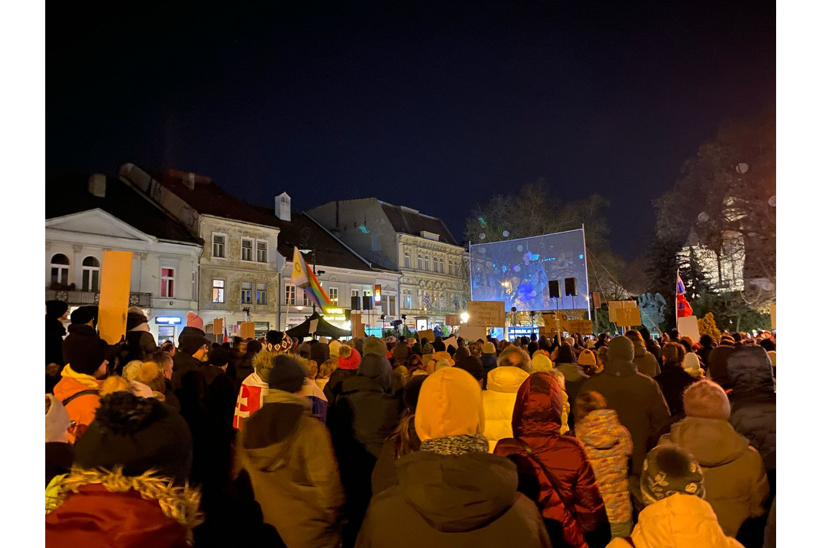 FOTO: V Košickom kraji sa konala ďalšia vlna protivládnych protestov. Takto vyzeral v Košiciach, foto 2