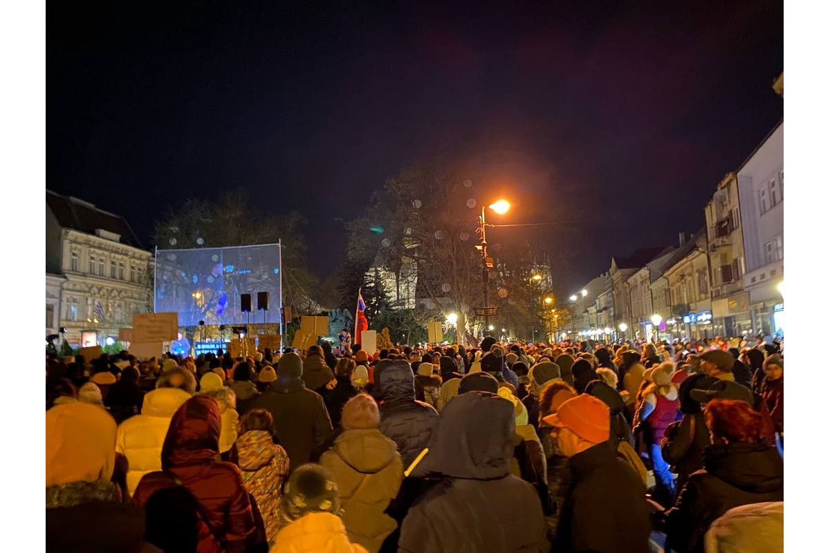 FOTO: V Košickom kraji sa konala ďalšia vlna protivládnych protestov. Takto vyzeral v Košiciach, foto 3