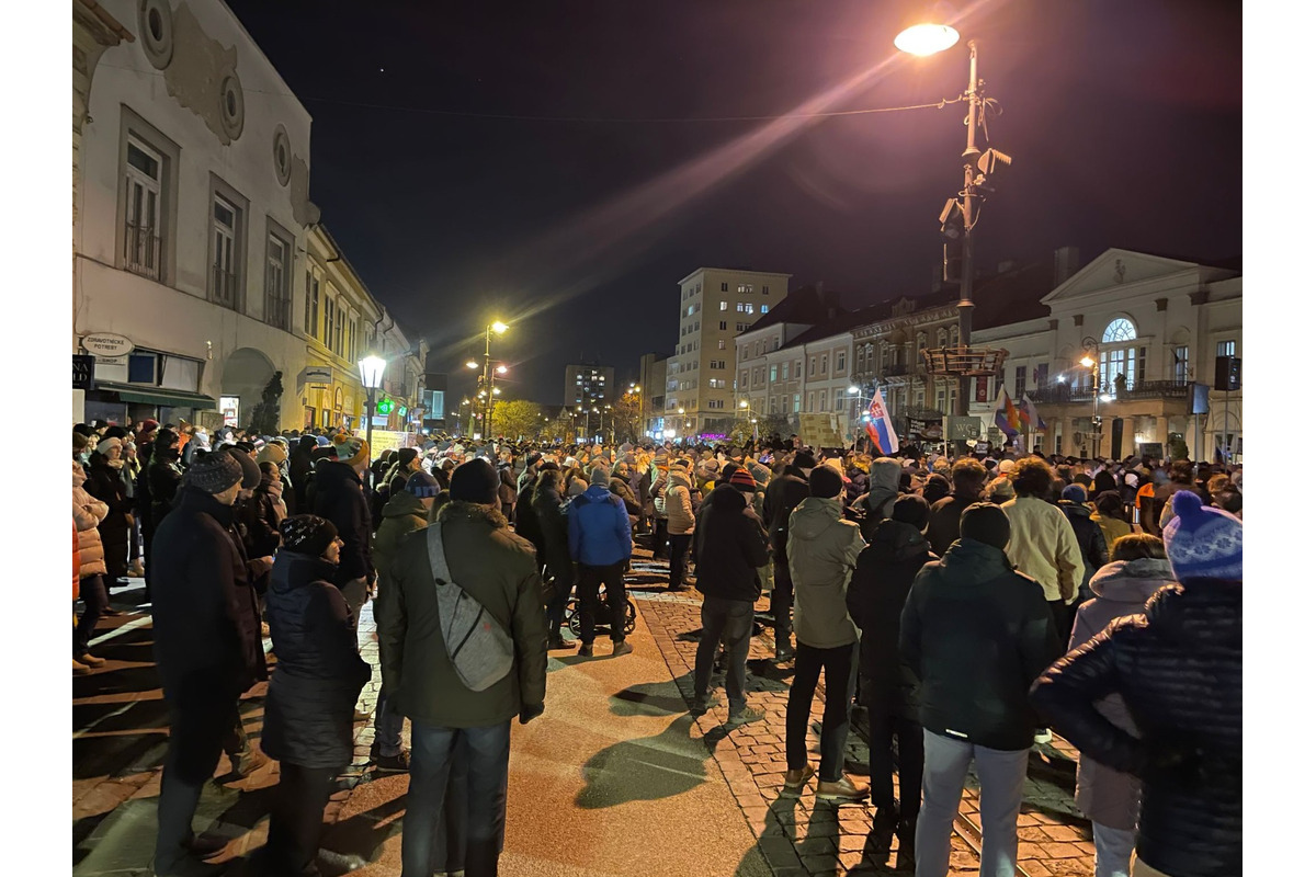 FOTO: V Košickom kraji sa konala ďalšia vlna protivládnych protestov. Takto vyzeral v Košiciach, foto 4