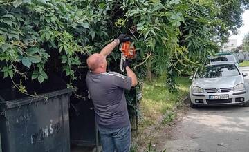 FOTO: V mestskej časti Nad jazerom prebiehajú údržbové práce